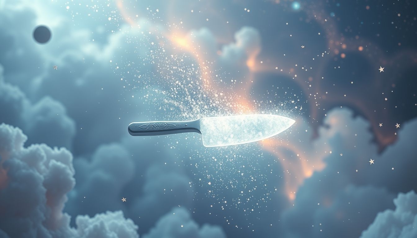 Rêver de nettoyer un couteau à mastic symbolise purification intérieure.