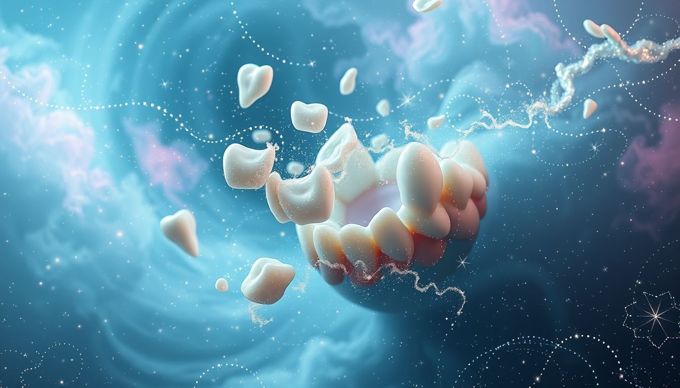 Rêver de dents perdues symbolise souvent une peur d'impuissance.