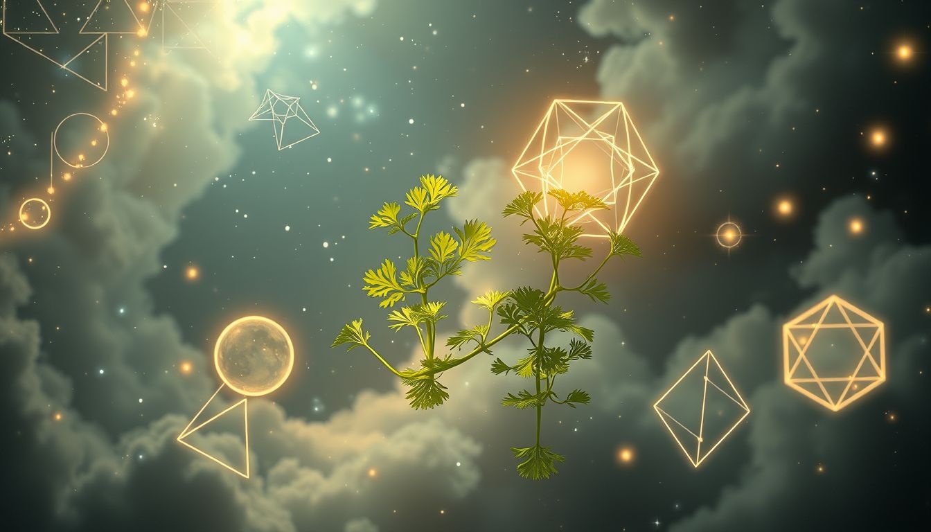 Les formes géométriques en rêve symbolisent l'ordre et l'équilibre.