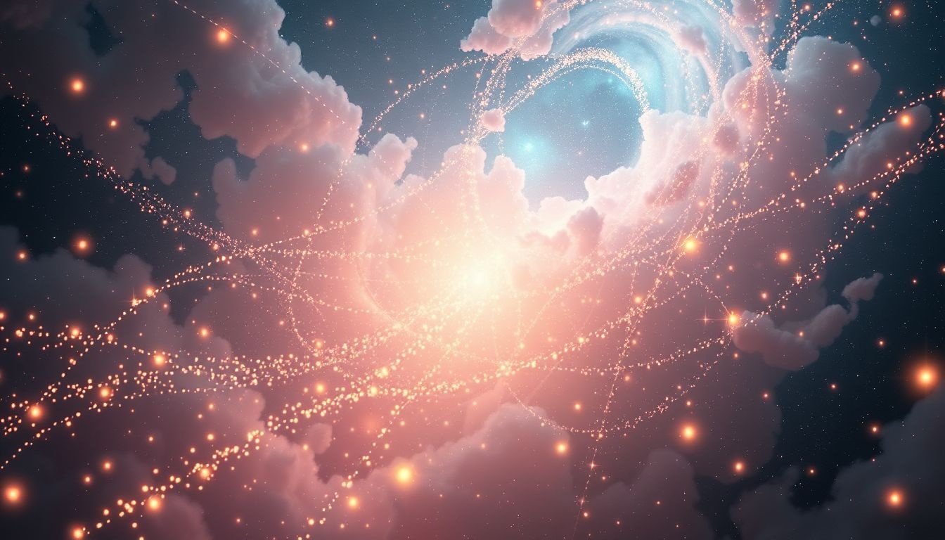 Rêver de points qui se multiplient symbolise richesse et croissance intérieure.