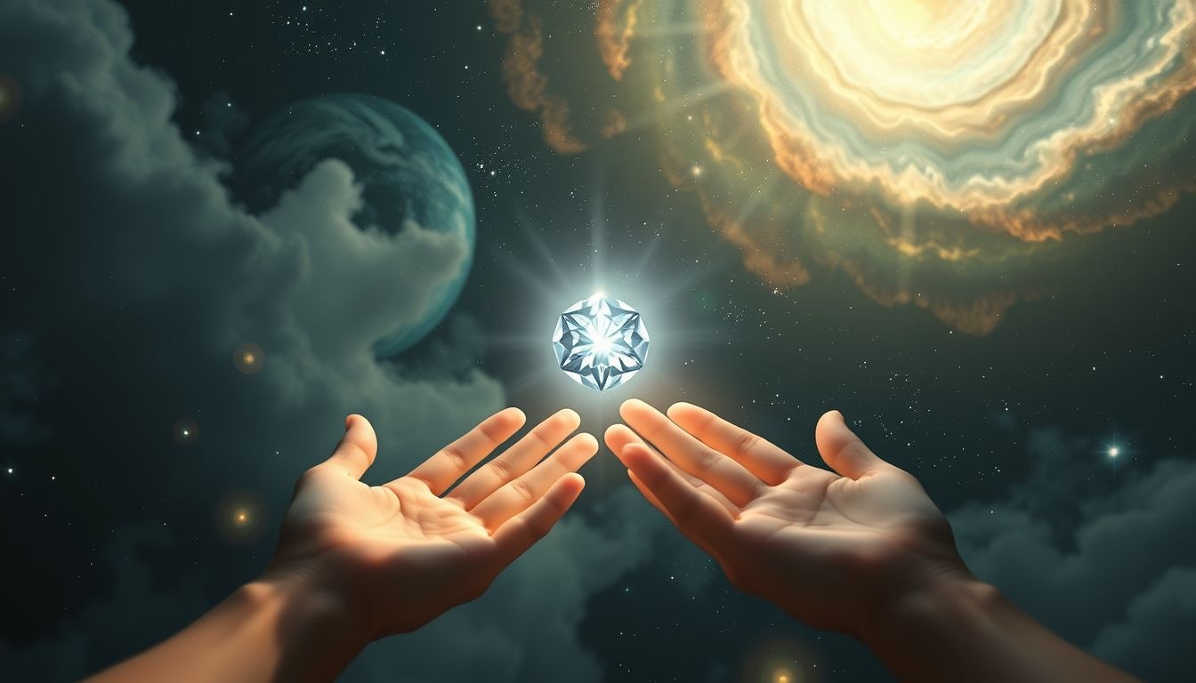 Rêver d’un diamant brillant symbolise espoir et admiration profonde.