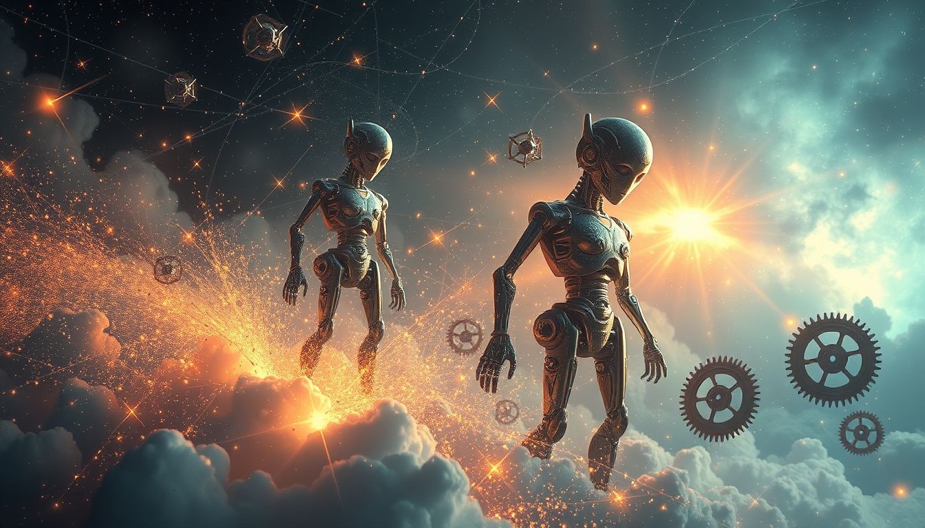 Rêver de robots mourants symbolise la fin d’une transformation personnelle.