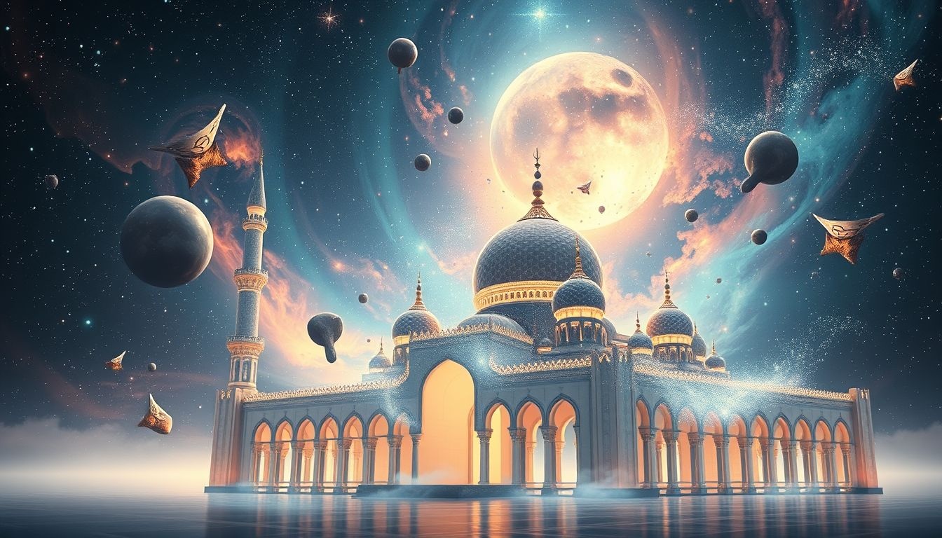 Rêver d'une mosquée perdue symbolise une quête spirituelle profonde.
