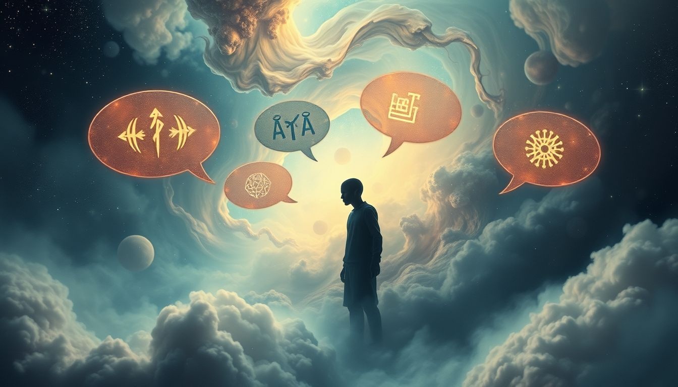 Rêver d’un beau-père parlant une langue inconnue symbolise incompréhension.