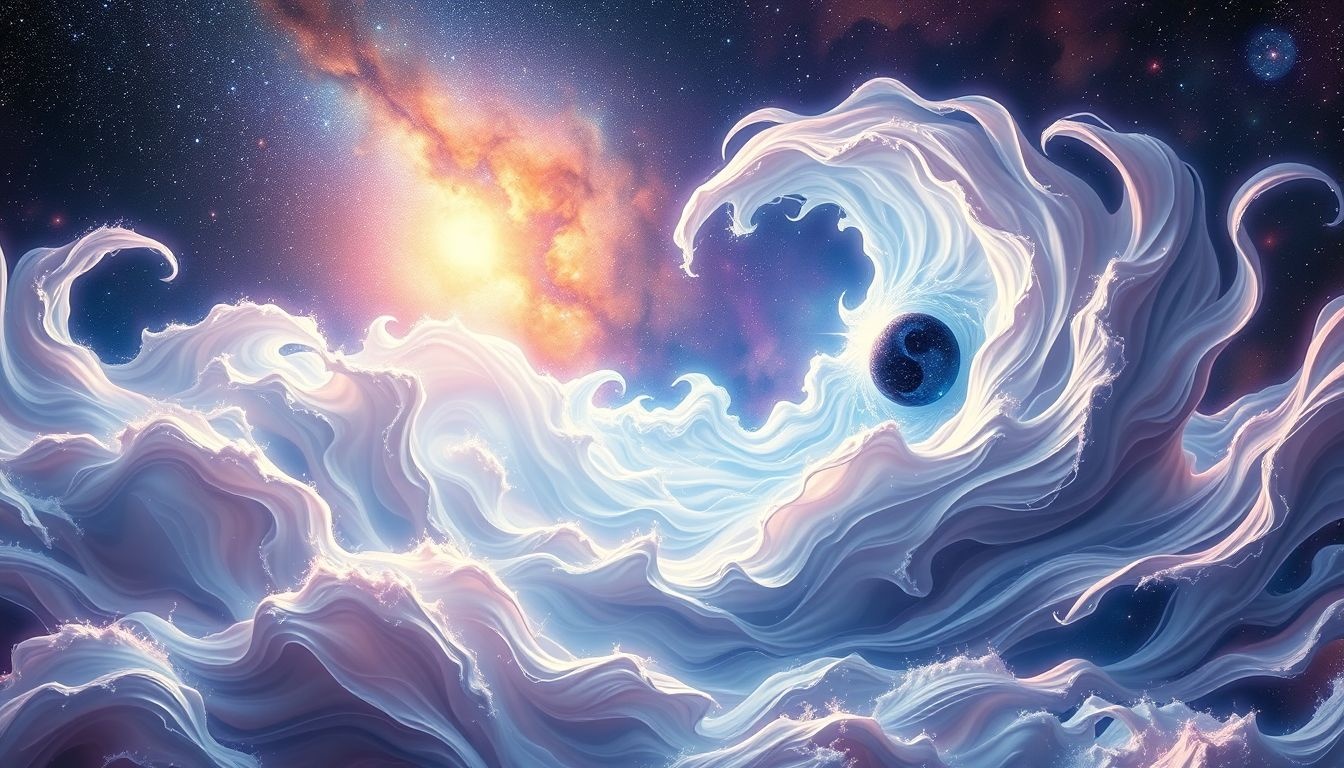 Le yin et yang en mouvement symbolisent l'harmonie et le changement.