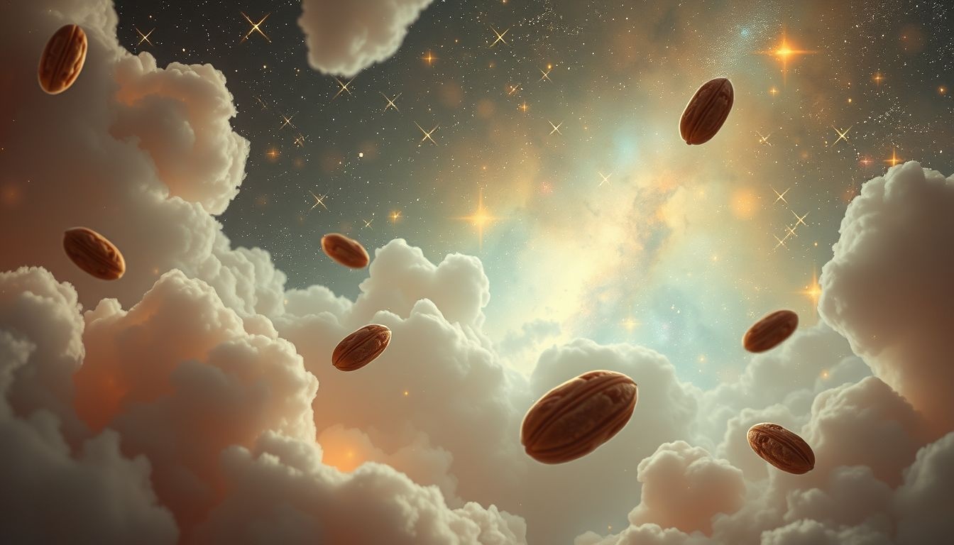 Rêver de pécans symbolise souvent l'abondance et la prospérité.