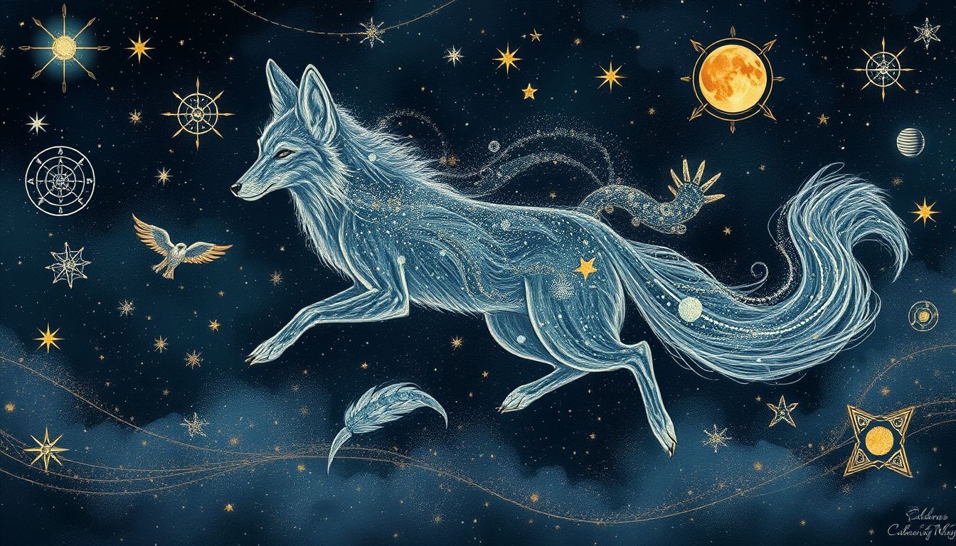 Dans le folklore, le renard argenté symbolise mystère et ruse.