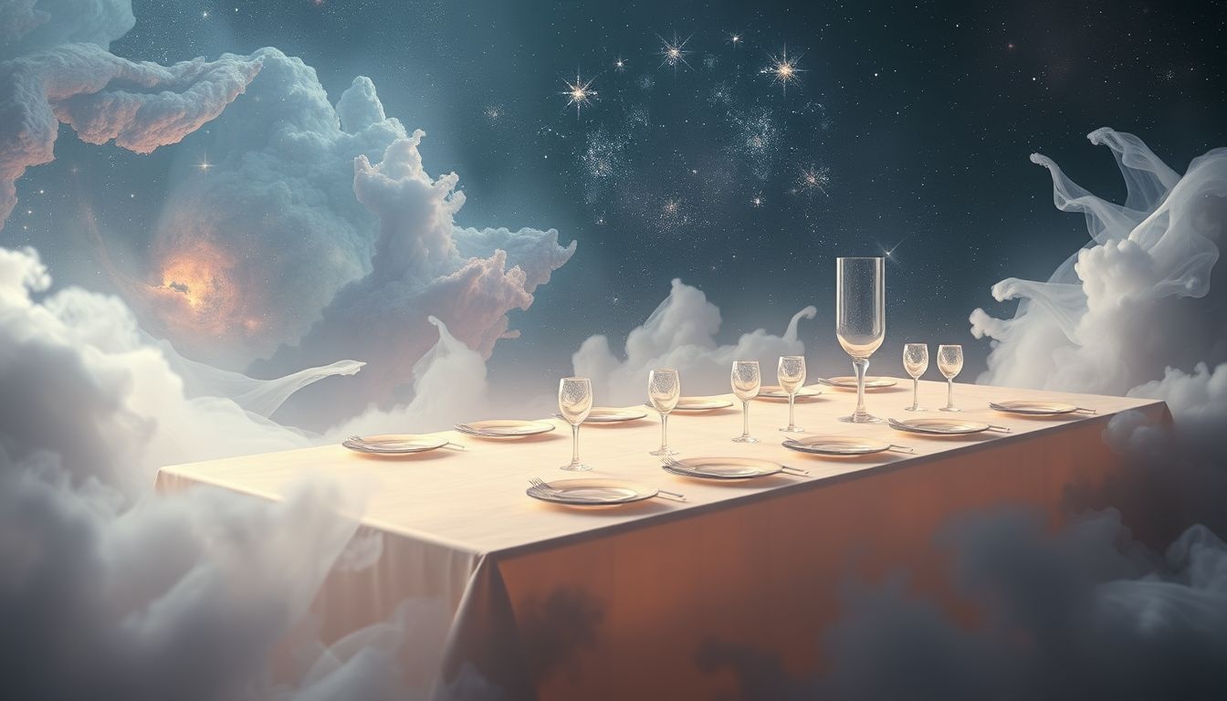 Un souper sans nourriture symbolise souvent un vide intérieur profond.