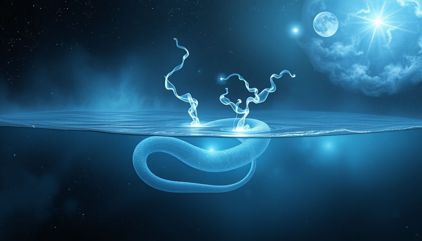 Le basilic dans l'eau symbolise des émotions refoulées profondes.