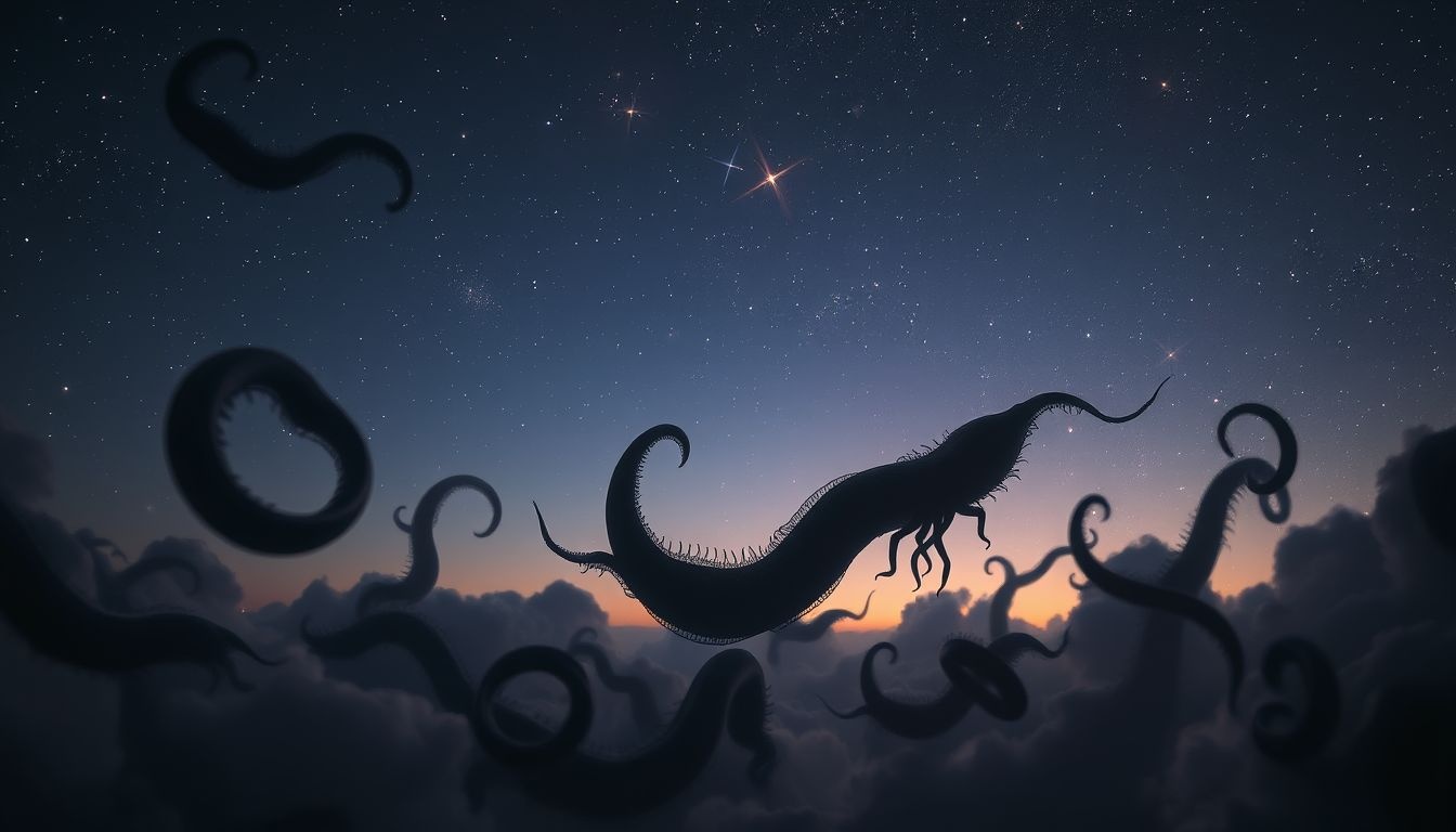 Les larves noires symbolisent souvent peurs cachées et traumatismes inconscients.