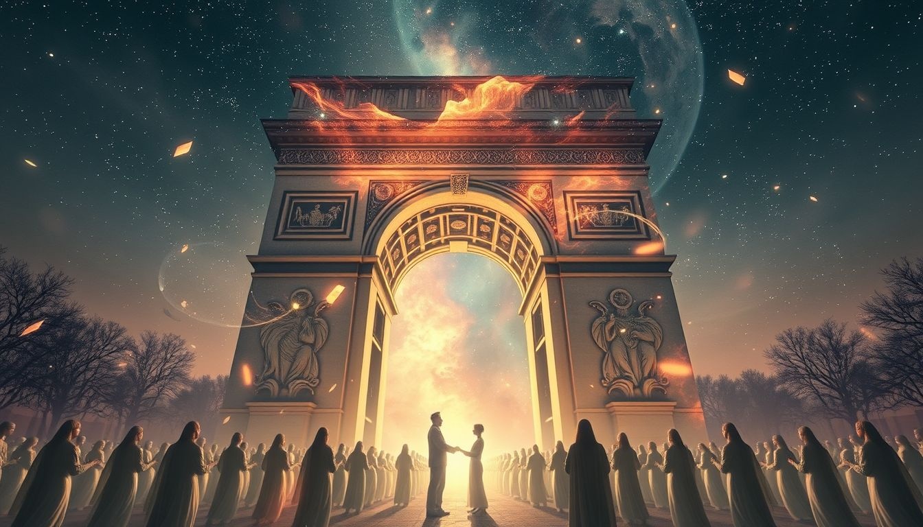 L'Arche de Triomphe abrite la tombe du soldat inconnu.