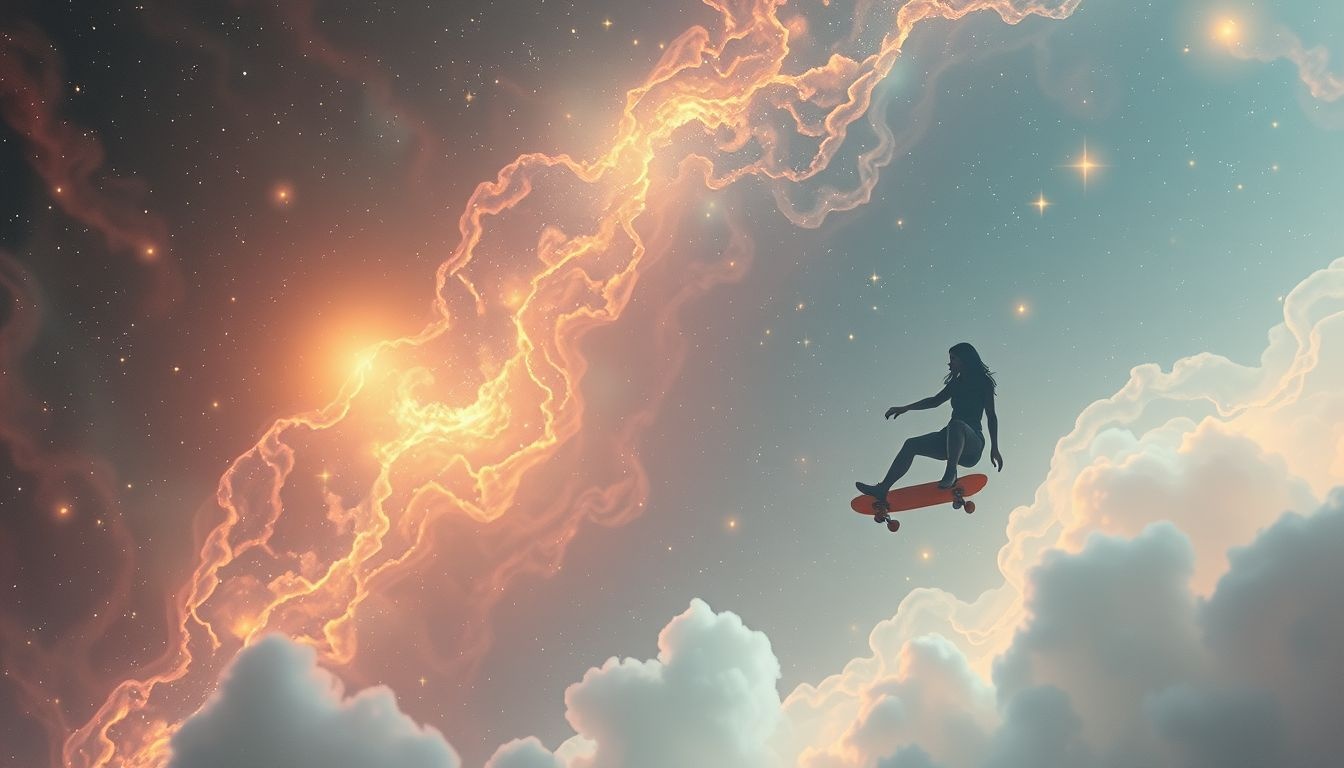 Les rêves de planche à roulettes symbolisent souvent liberté et équilibre.