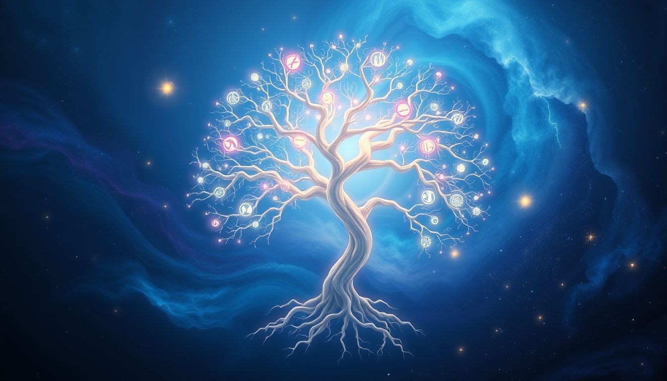 L'arbre de vie symbolise souvent croissance, sagesse et renouveau spirituel.