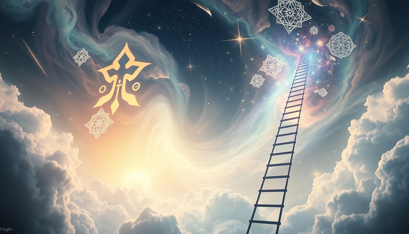 Les échelles de secours symbolisent souvent une fuite ou un secours.