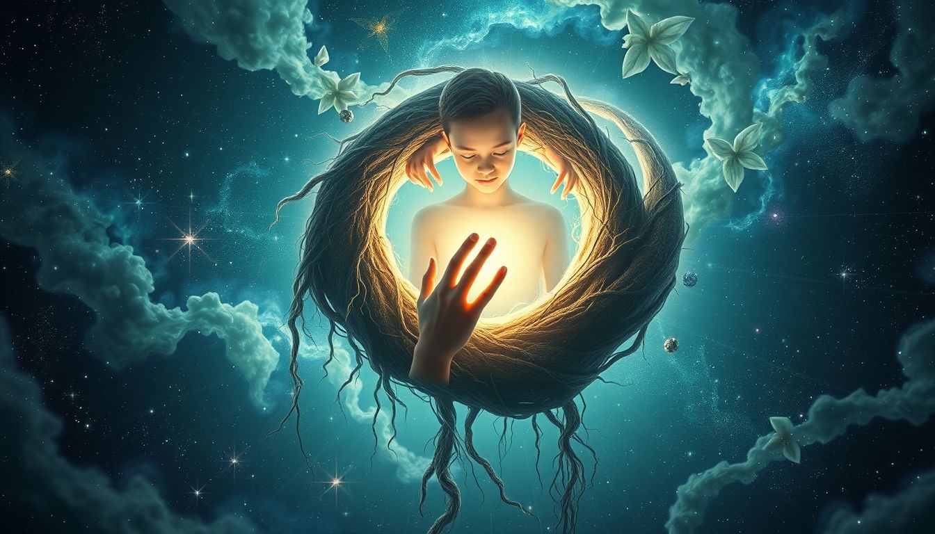 Pétrir symbolise l’ancrage profond et l’union avec la nature.