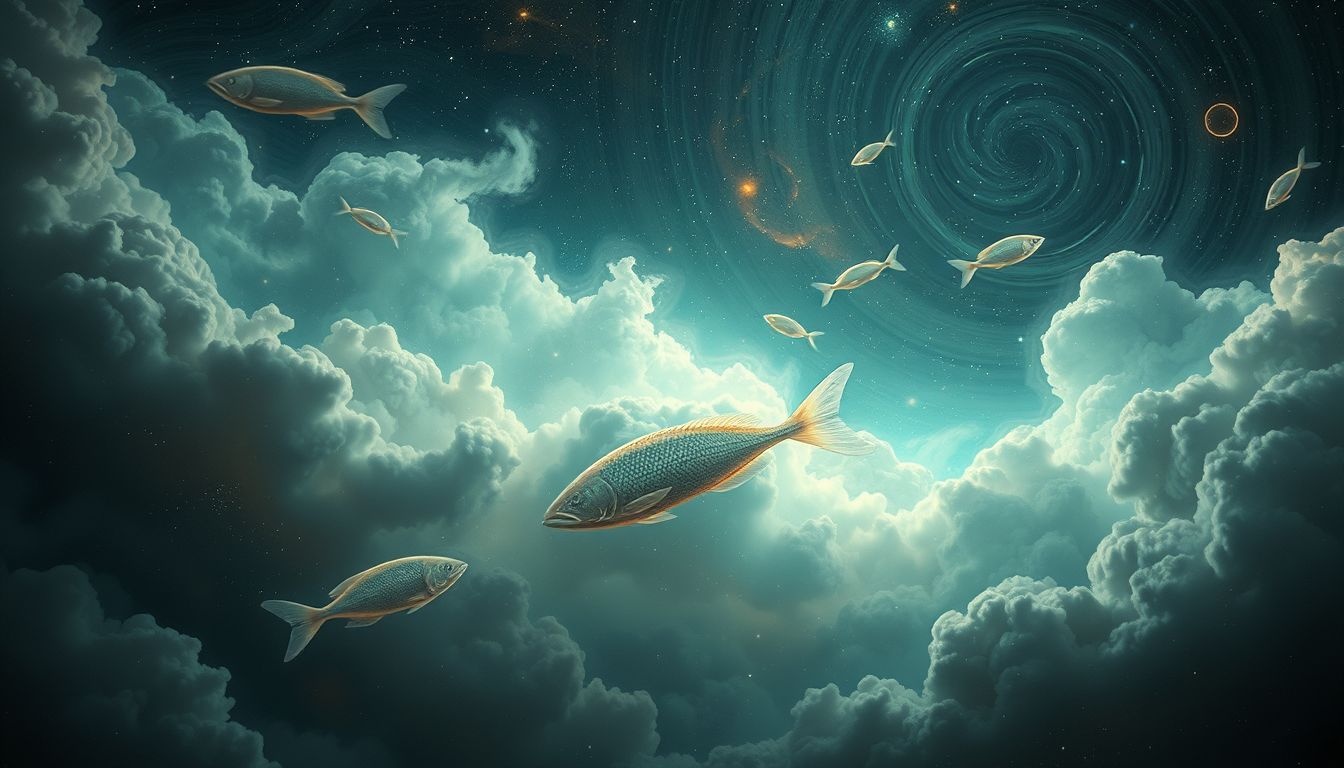 L'aiglefin symbolise l'intuition cachée du subconscient profond.
