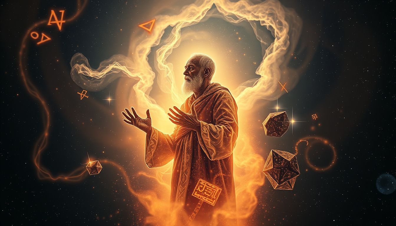 L'apparence du vieil homme révèle souvent la sagesse ou l'avertissement.