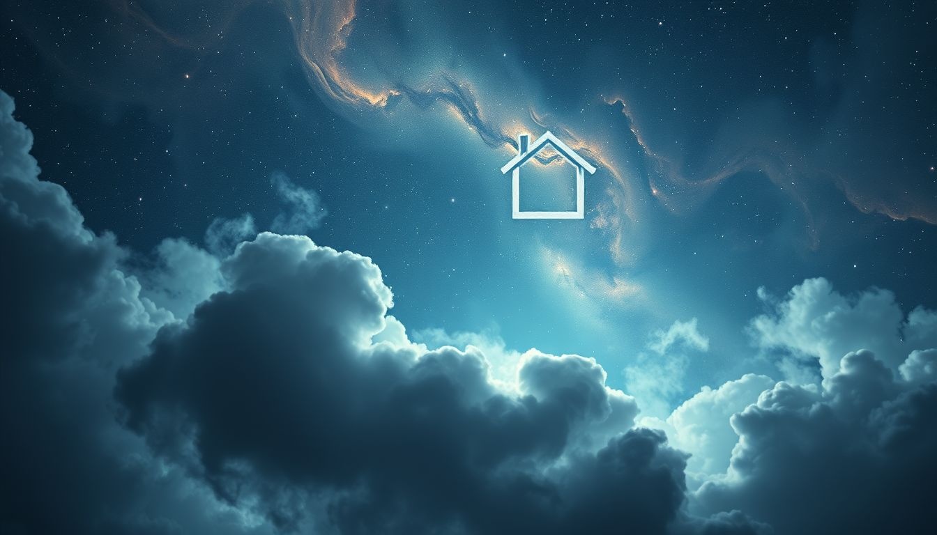 La maison vide symbolise souvent un sentiment de solitude ou de vide intérieur.