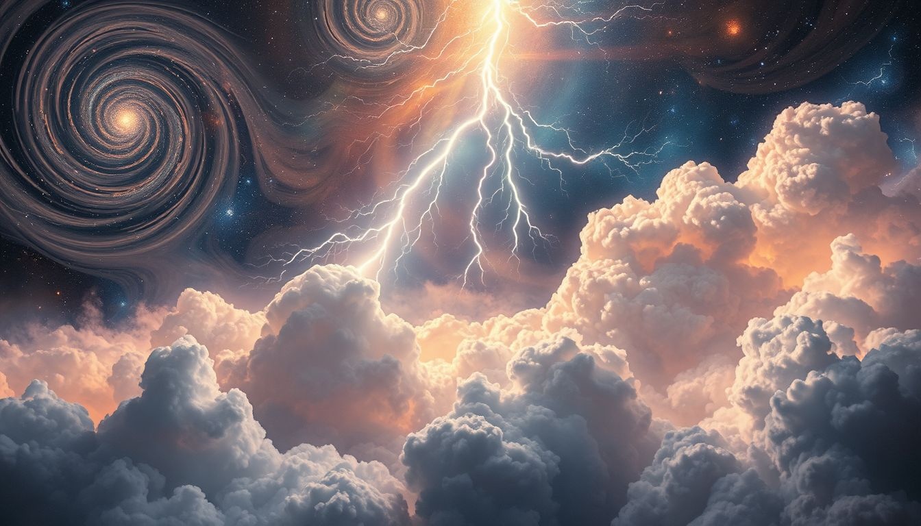 Dans la mythologie, le tonnerre incarne souvent la puissance divine.