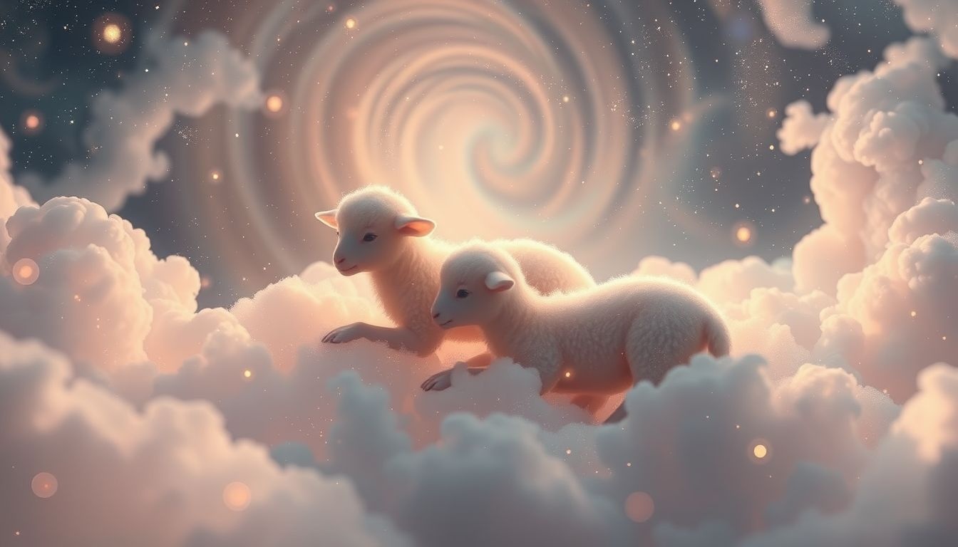 Rêver d'agneaux symbolise souvent un renouveau plein d'innocence.