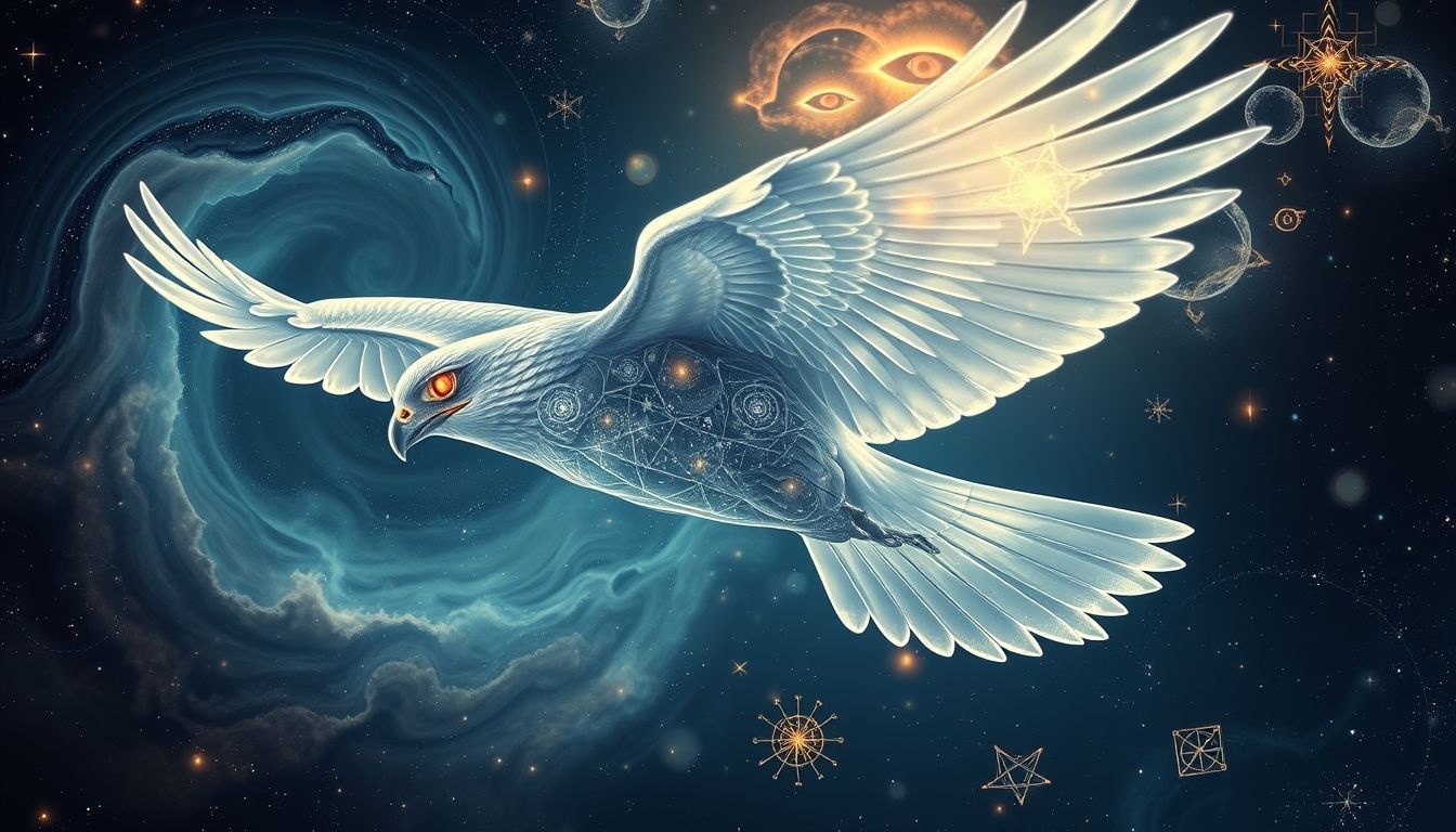 Rêver d'apprivoiser un faucon symbolise maîtrise et clairvoyance.