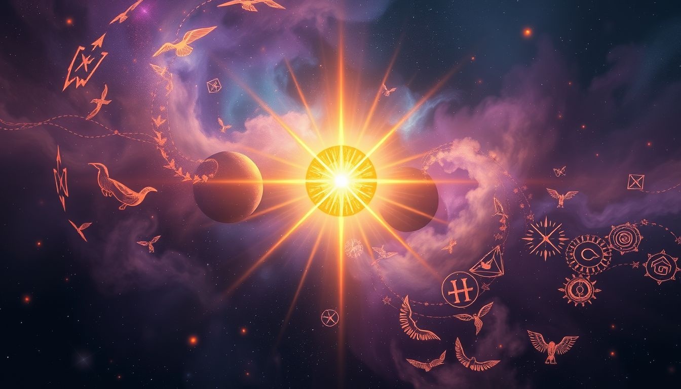 Rêver d'Aton symbolise la lumière divine et l'illumination intérieure.