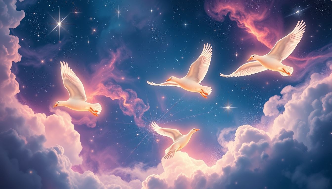 Rêver d'oies symbolise souvent la protection et la fidélité instinctive.