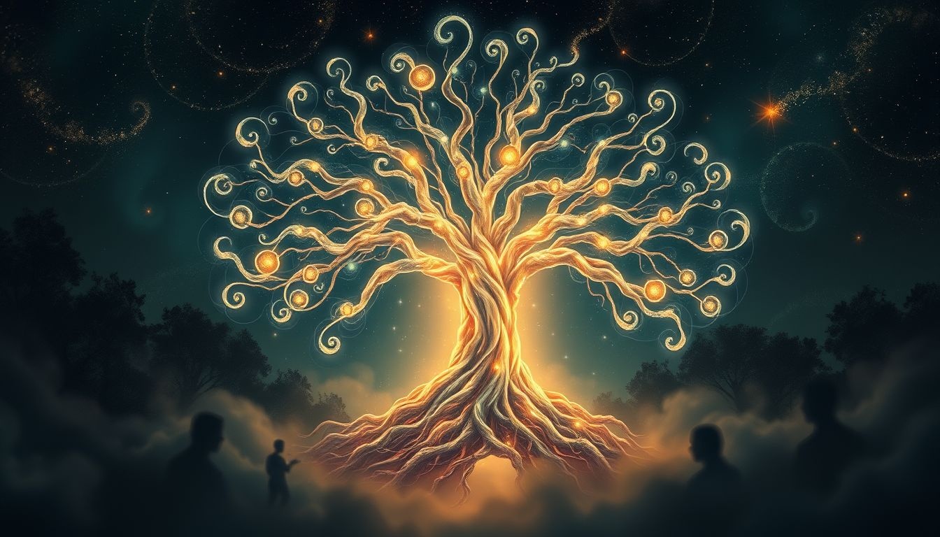 Rêver de l'arbre de vie symbolise l'harmonie entre nature et esprit.