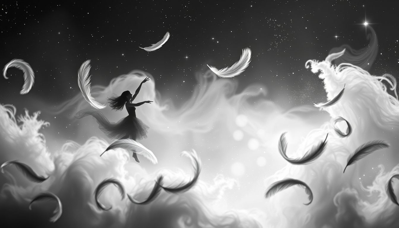 Le cancan en noir et blanc symbolise souvenirs nostalgiques du passé.