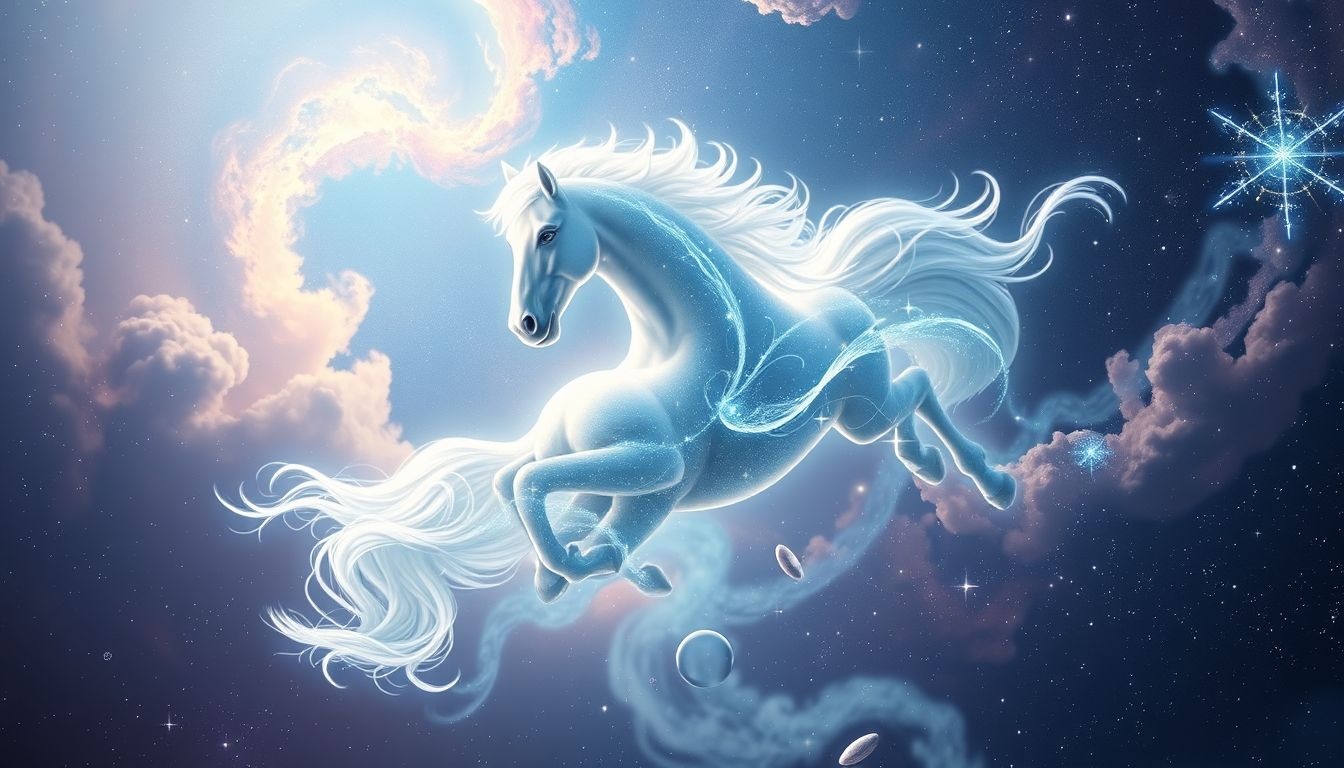 Rêver d’un cheval volant symbolise souvent la liberté absolue.