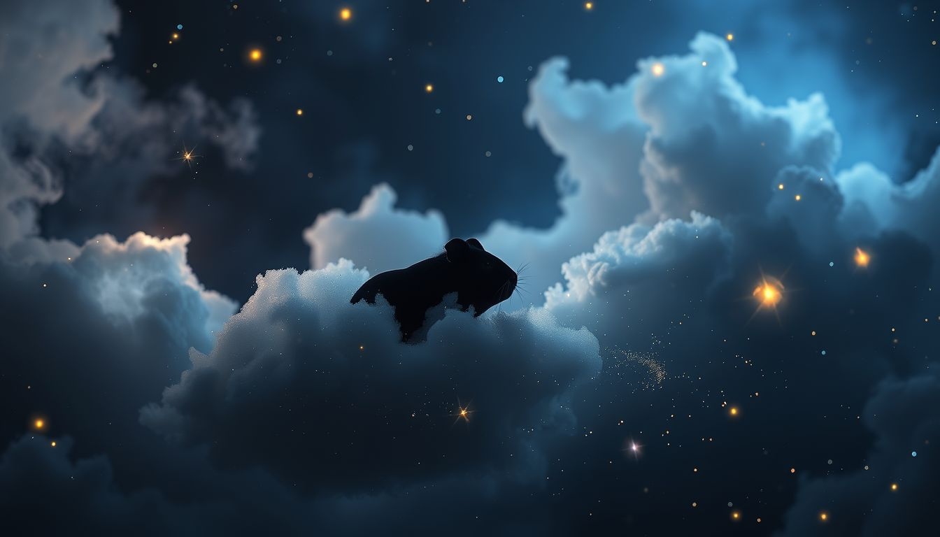 Rêver d’un cochon d’Inde noir symbolise souvent un secret caché.