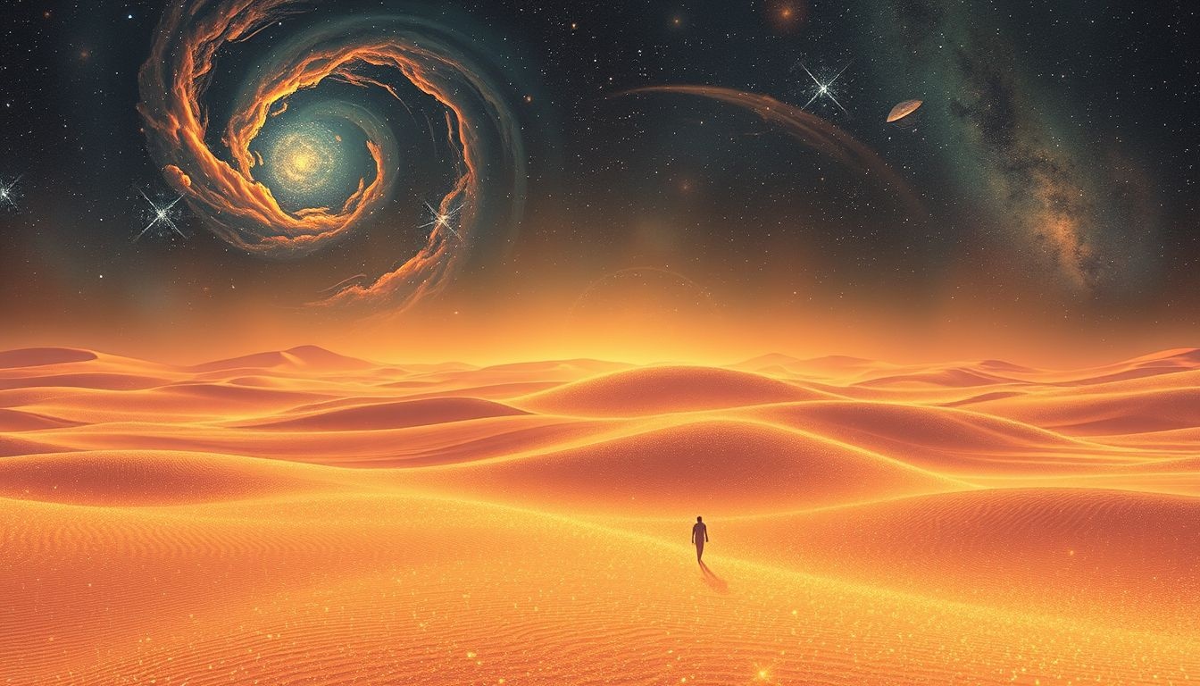Rêver d’un désert reflète solitude et quête de force intérieure.