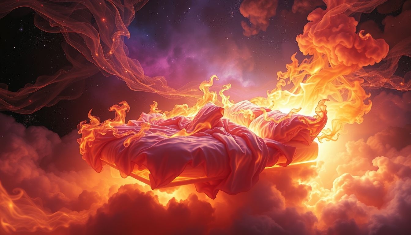 Rêver d’un grabat en feu symbolise purification et renouveau intérieur.