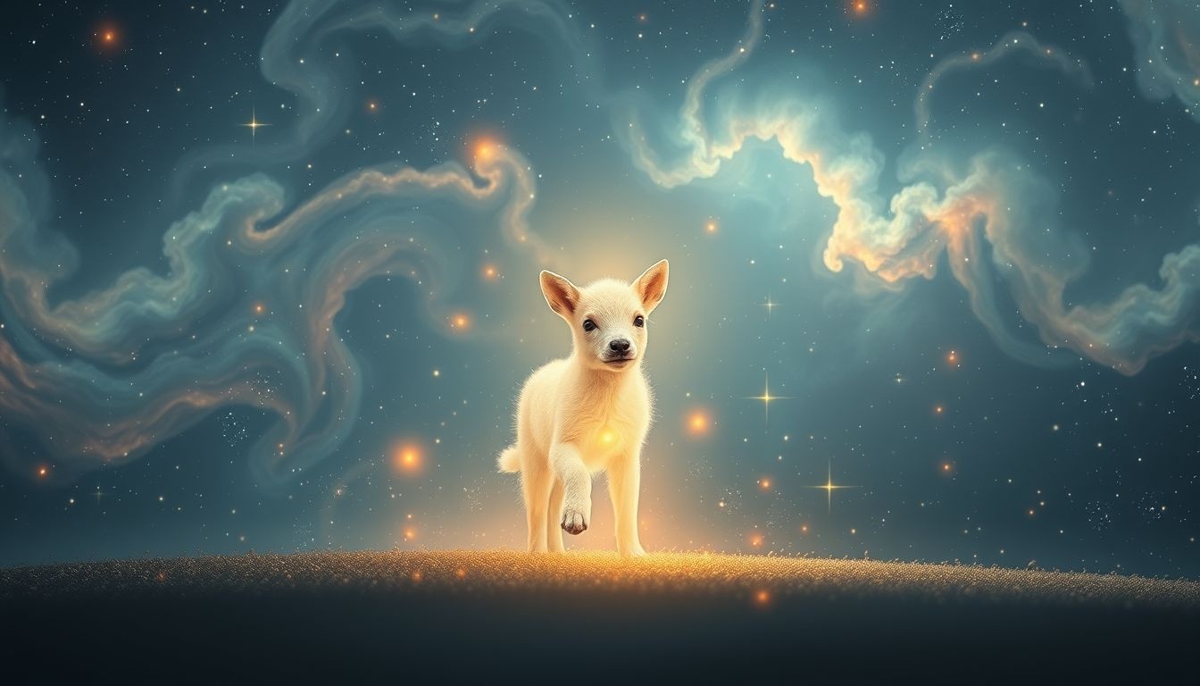 Rêver d’un jeune animal symbolise souvent un nouveau départ guidé.