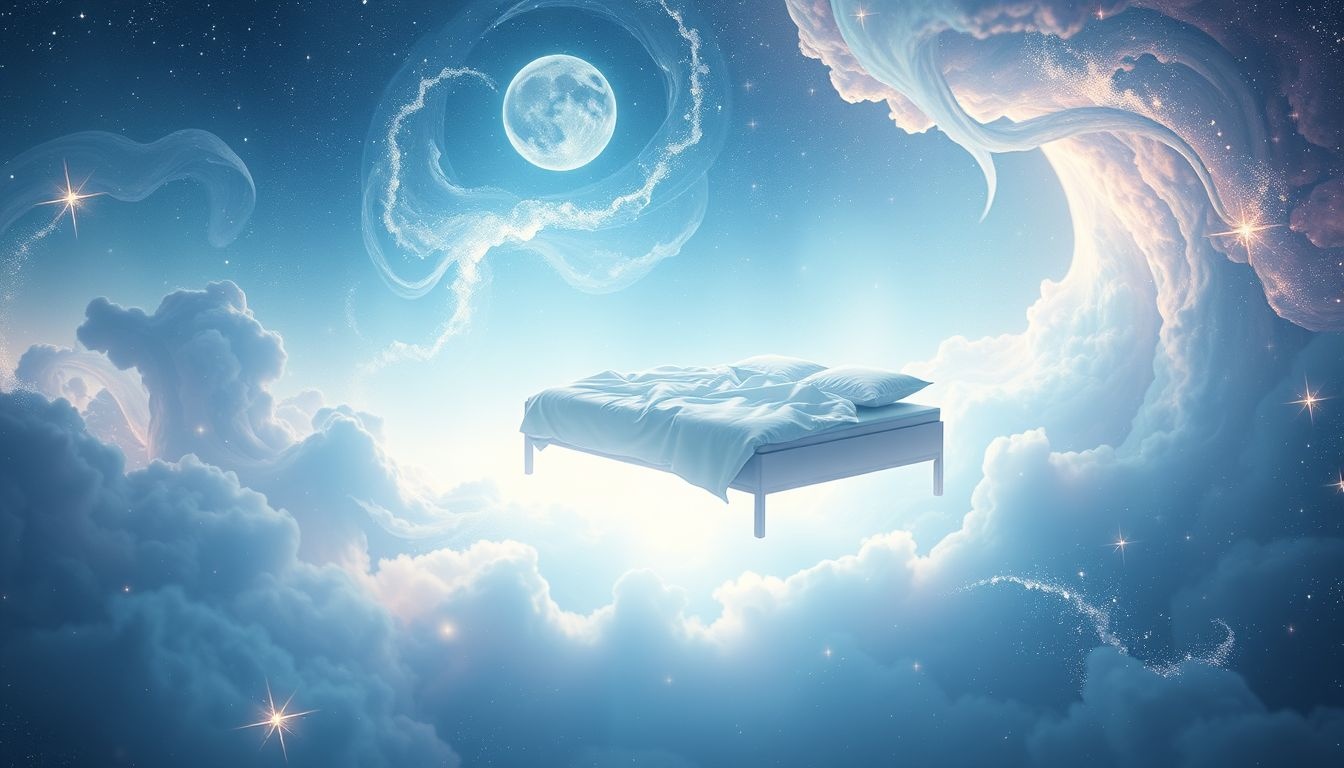 Rêver d'un lit flottant symbolise liberté et évasion spirituelle profonde.