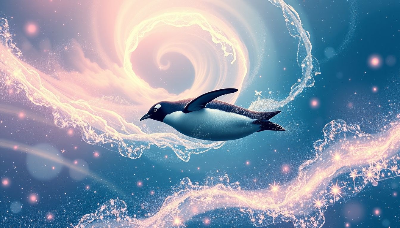 Rêver d’un manchot nageur symbolise agilité et progression assurée.