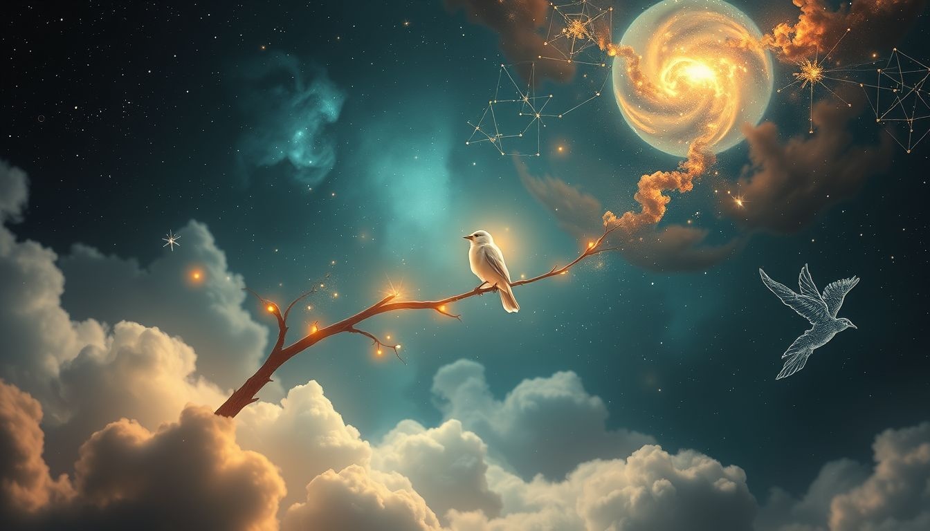 Rêver d’un oiseau sur un perchoir symbolise souvent liberté retenue.