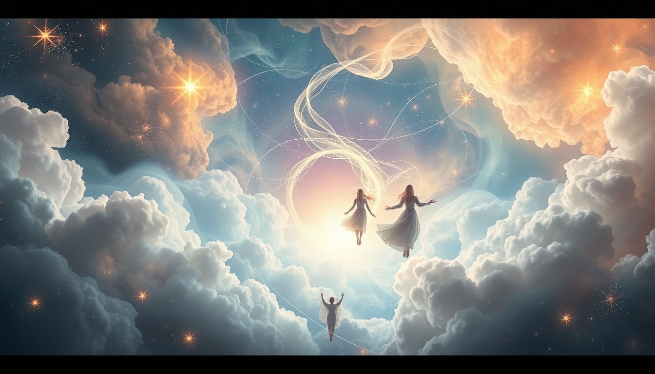 Rêver d’un passage vers l’au-delà symbolise une transformation spirituelle profonde.