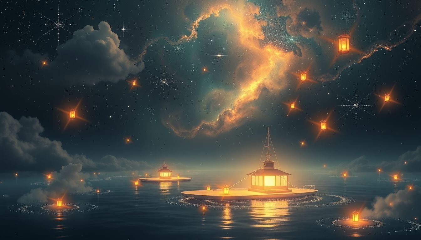 Rêver d'un port illuminé symbolise un avenir plein d'espoir.