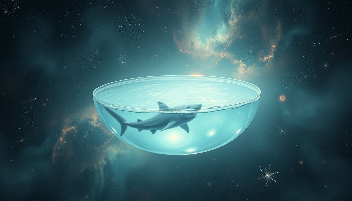 Rêver d’un requin en piscine symbolise un danger proche et familier.