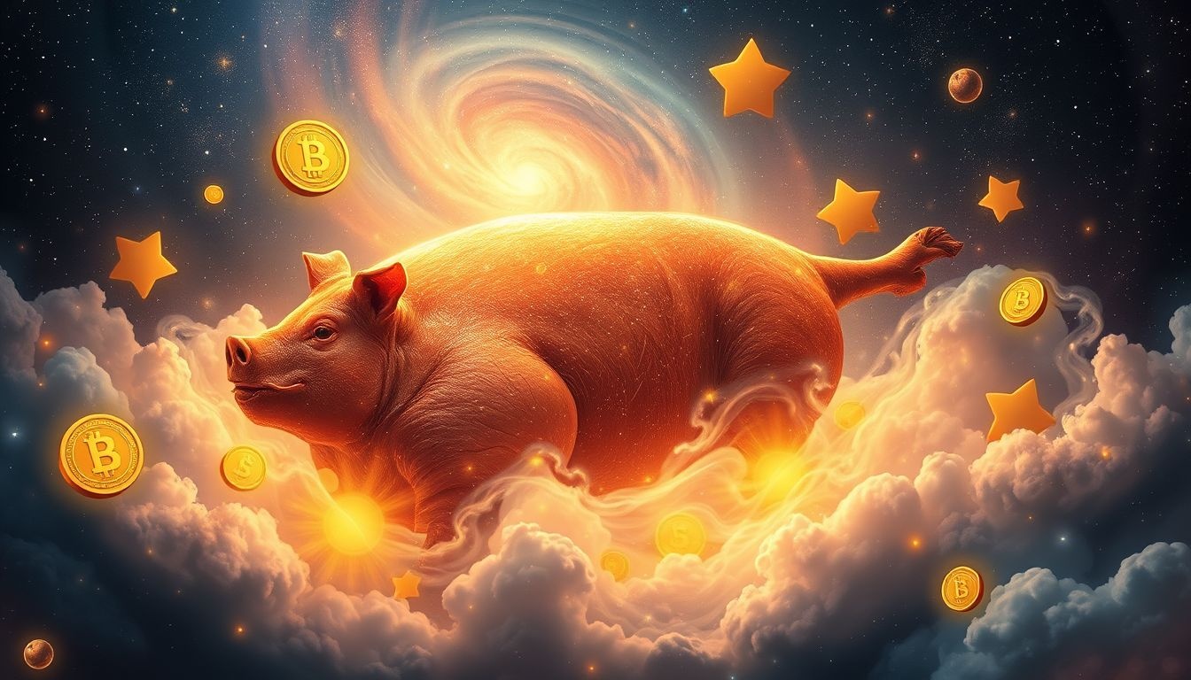 Rêver d'un rôti de porc symbolise richesse et sécurité financière.