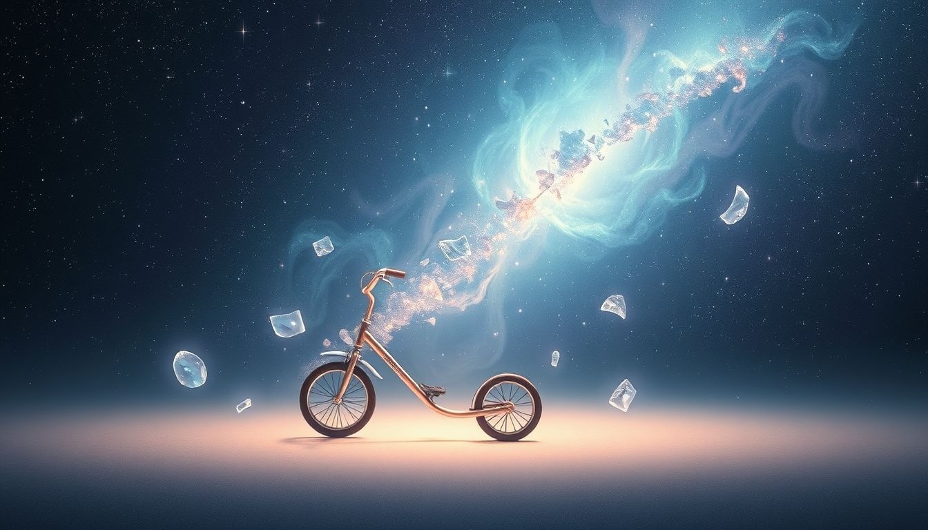 Rêver d'un tricycle volé symbolise une peur de perdre contrôle.