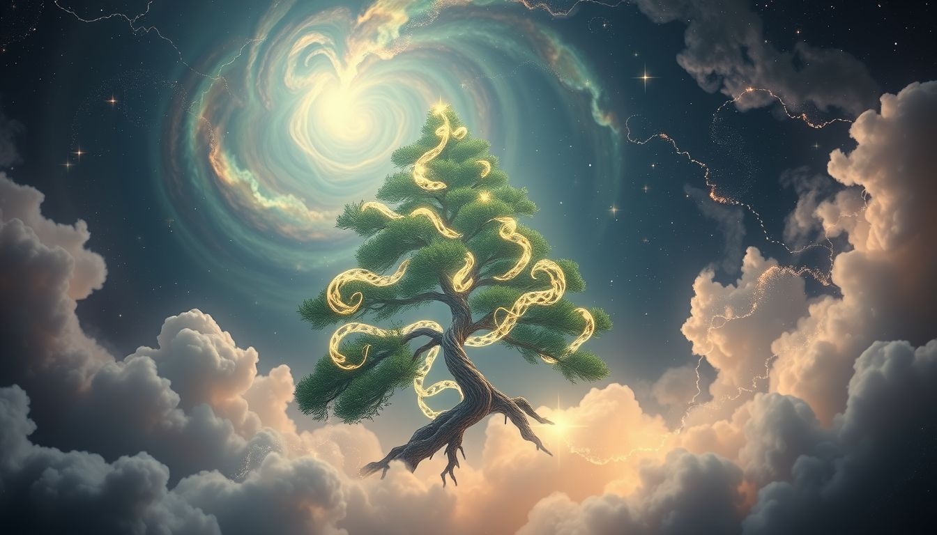 Rêver d'épinette symbolise harmonie profonde avec la nature sauvage.