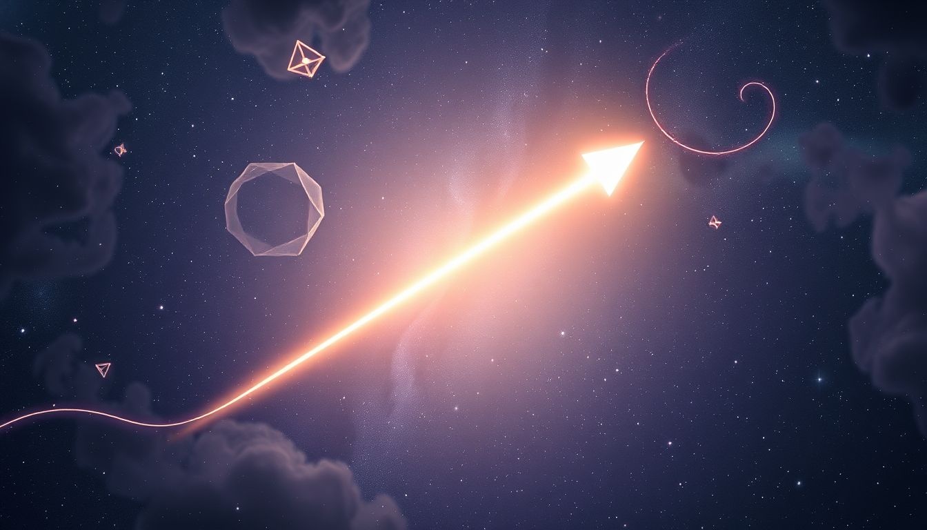Rêver d'une flèche droite symbolise une volonté claire et déterminée.