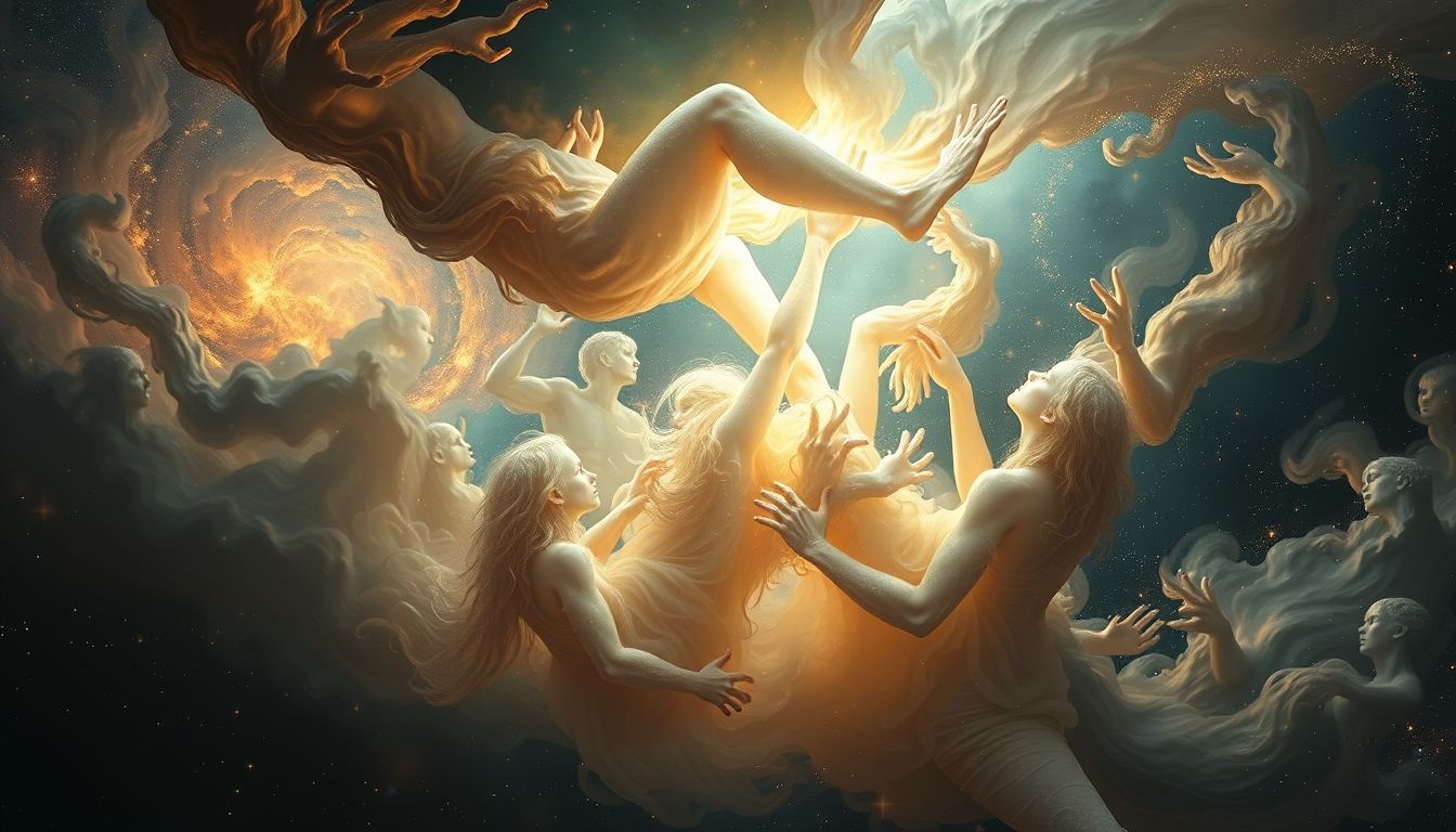 Rêver d’une gravité excessive symbolise un poids émotionnel écrasant.