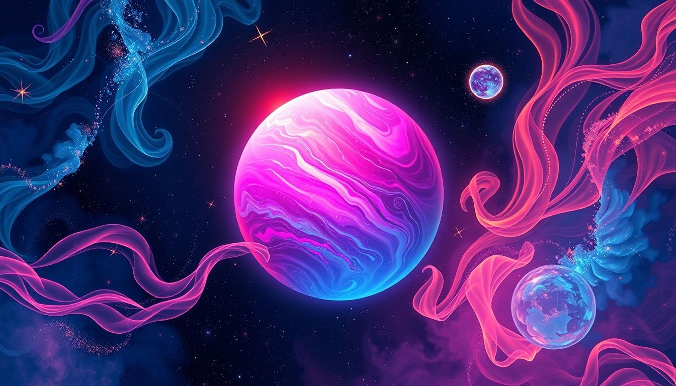 Rêver d'une planète colorée stimule l'imagination et révèle vos émotions.