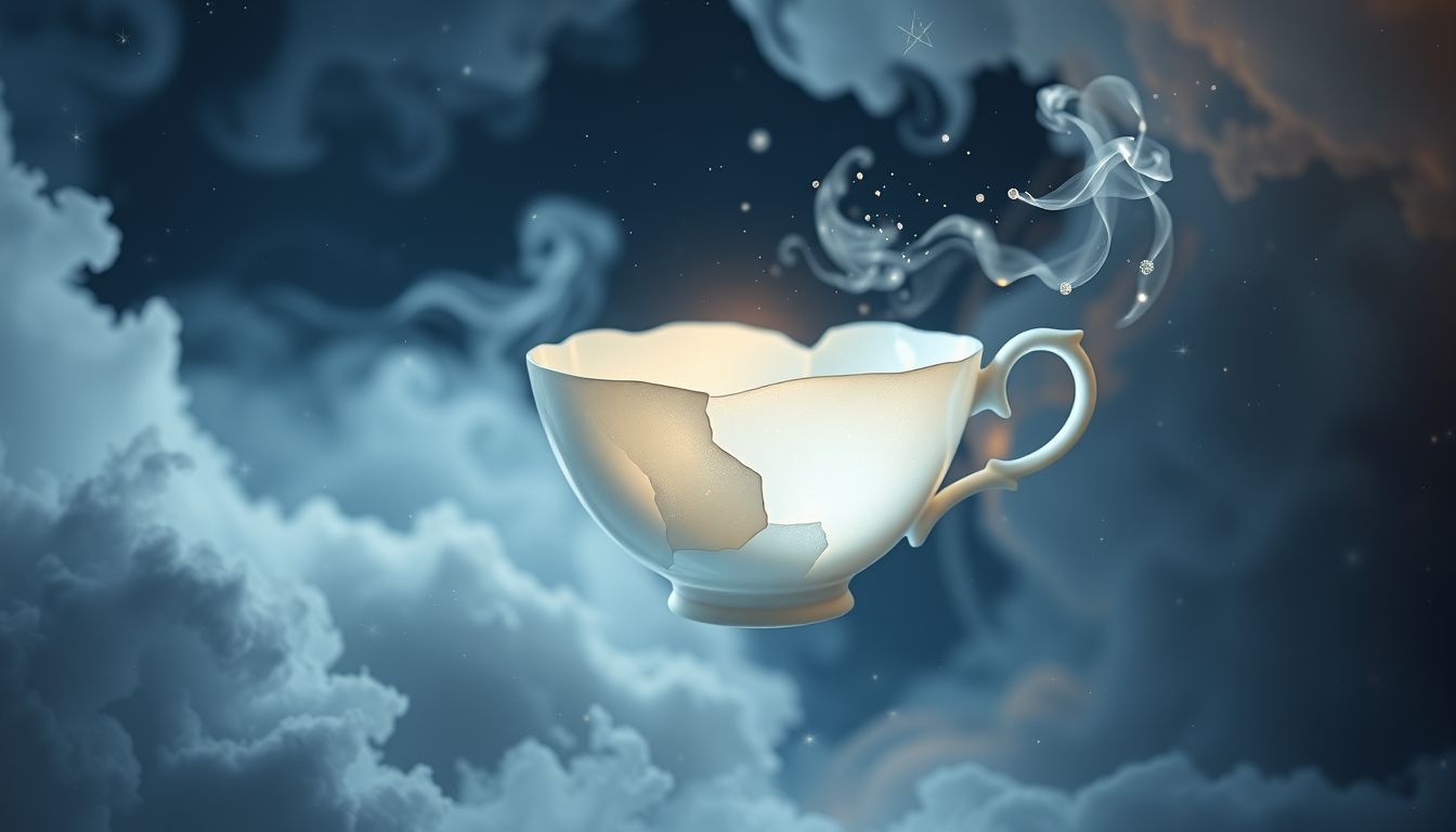 Rêver d'une tasse en porcelaine symbolise délicatesse et sensibilité.