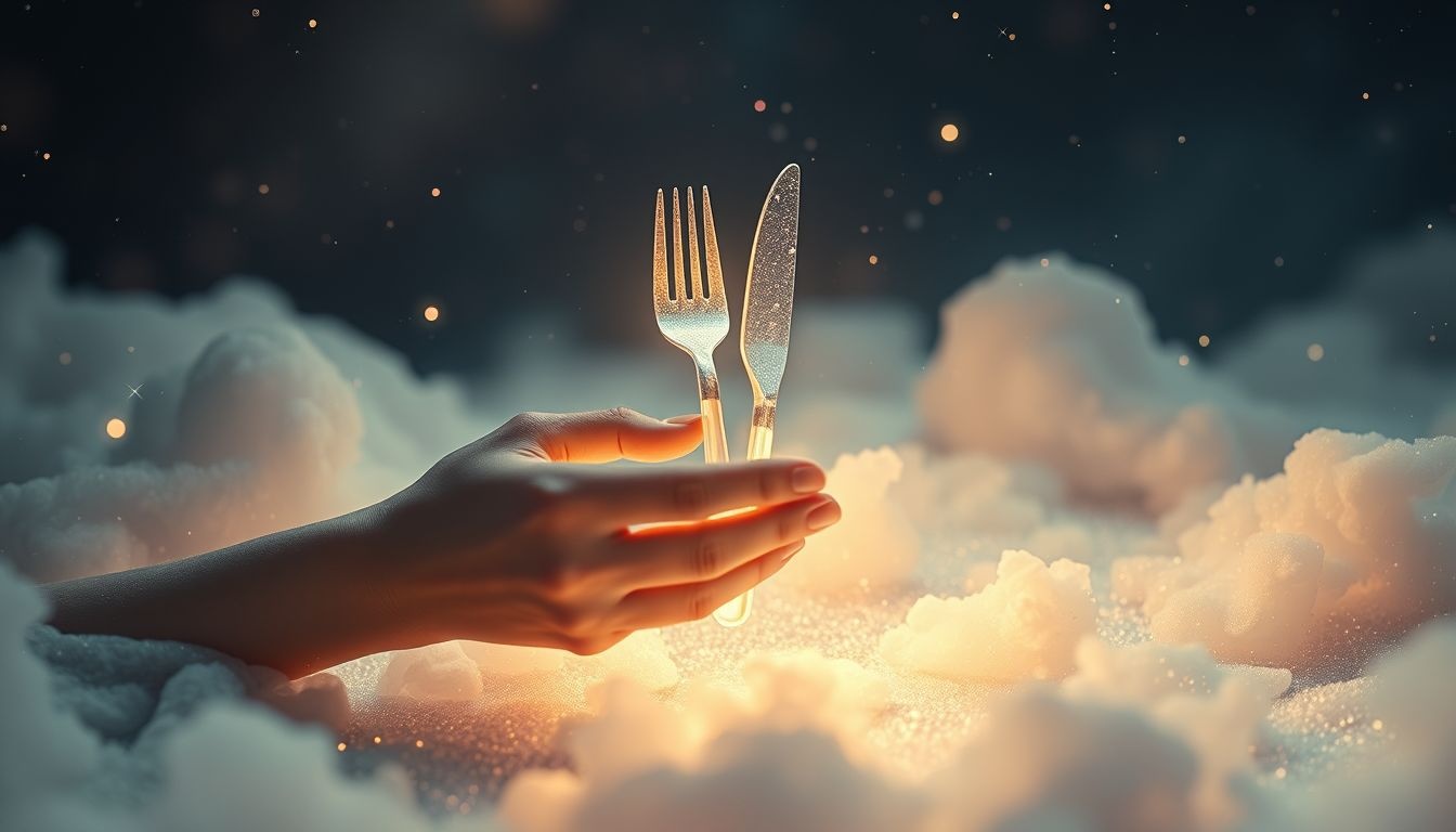 Rêver de coutellerie révèle souvent des conflits internes non résolus.