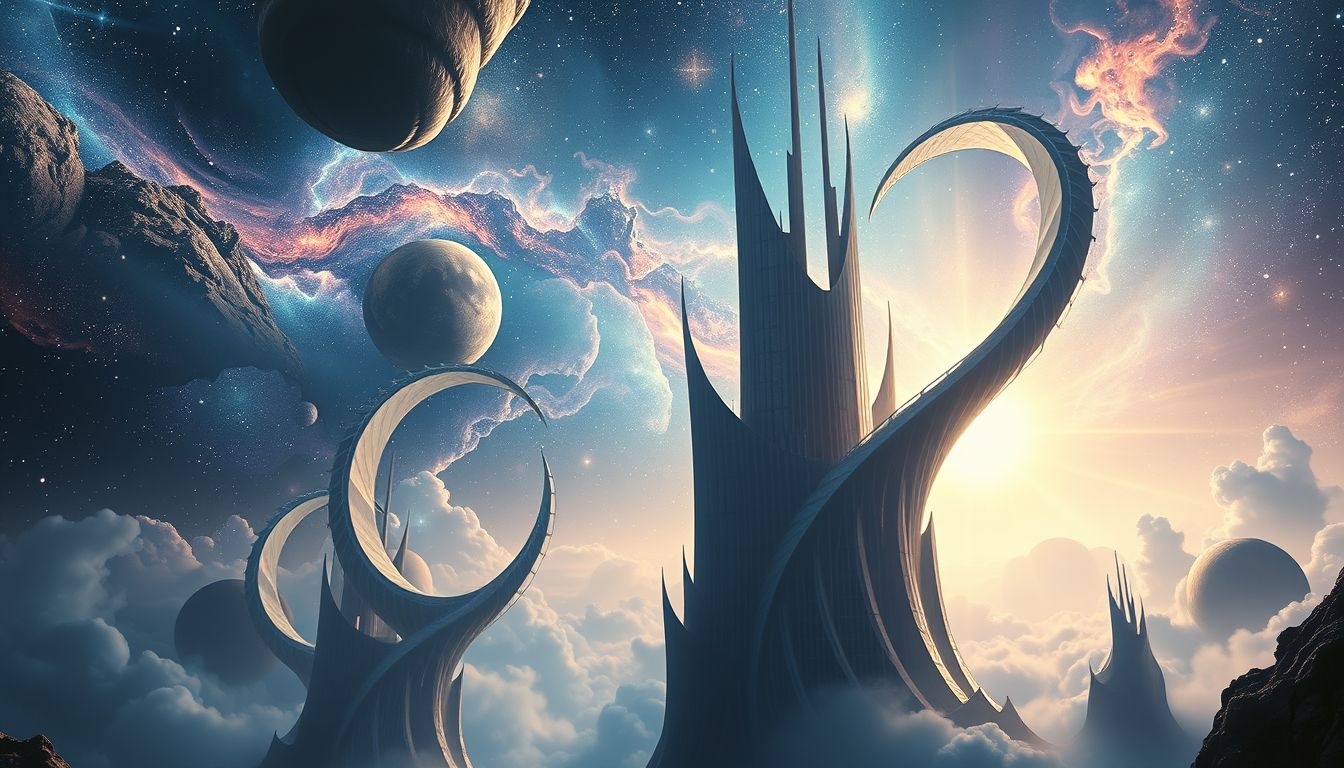 Rêver de bâtiments défiant la gravité symbolise audace et ambition.