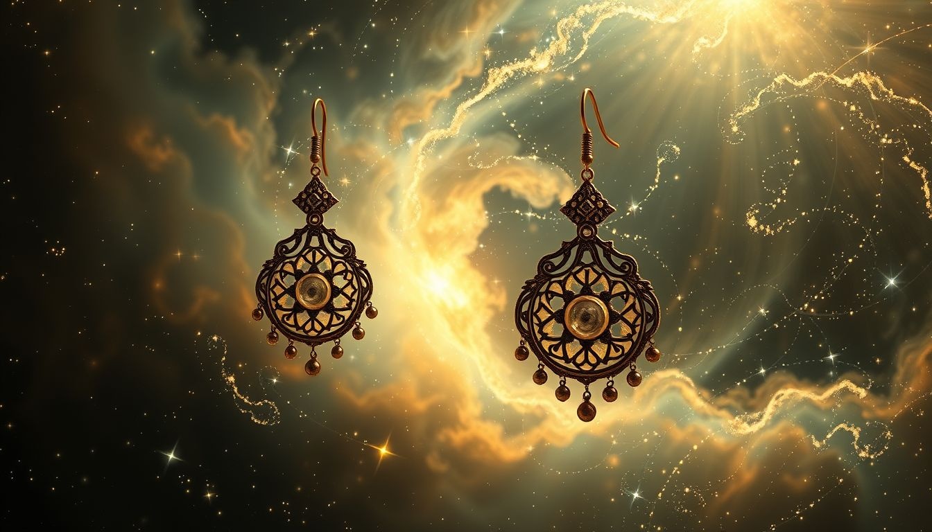 Rêver de boucles d'oreilles anciennes symbolise un lien profond ancestral.